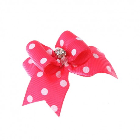 10pcs Pet Cat Dog Small Puppy Pet Dog Rhinestone Hairpin Hair Bow Rubber