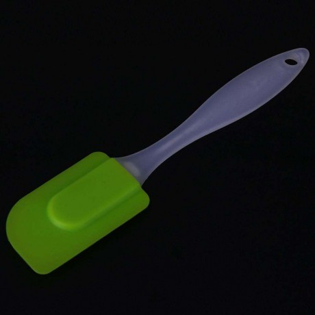 Silicone Butter Cake Cream Spatula Heat Resistant Baking Scraper(Green)