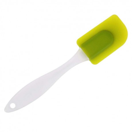 Silicone Butter Cake Cream Spatula Heat Resistant Baking Scraper(Green)