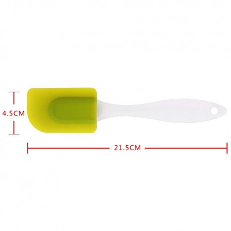 Silicone Butter Cake Cream Spatula Heat Resistant Baking Scraper(Green)