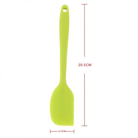 Silicone Butter Cake Cream Spatula Heat Resistant Baking Scraper(Green)