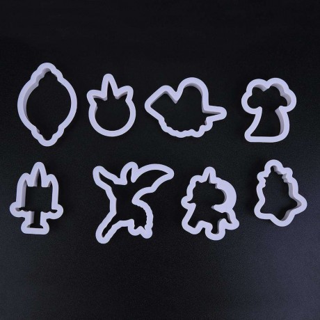 8pcs/Set DIY Animal Plastic Fondant Cutter Cake Molds Decor Baking Tools