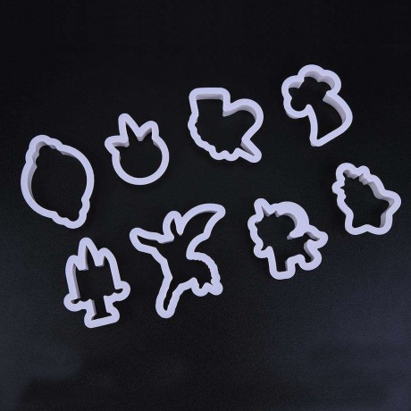 8pcs/Set DIY Animal Plastic Fondant Cutter Cake Molds Decor Baking Tools