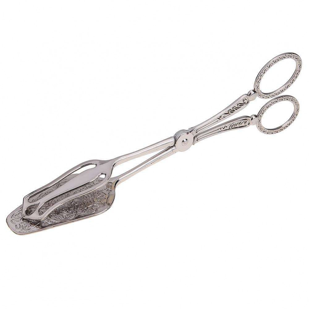 Retro European Bread Tip Clip Biscuit Cake Food Tong Baking Tool(Silver)