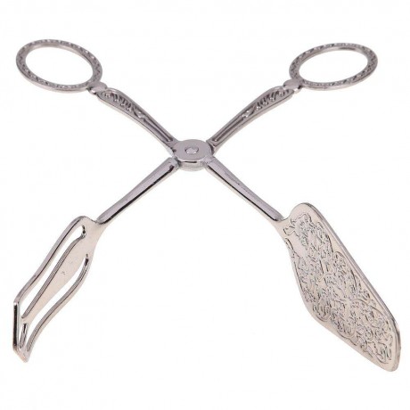 Retro European Bread Tip Clip Biscuit Cake Food Tong Baking Tool(Silver)