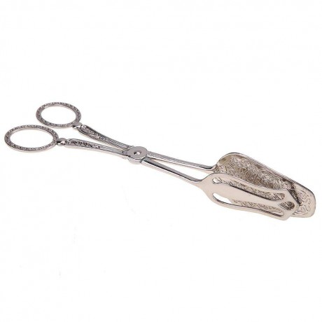 Retro European Bread Tip Clip Biscuit Cake Food Tong Baking Tool(Silver)