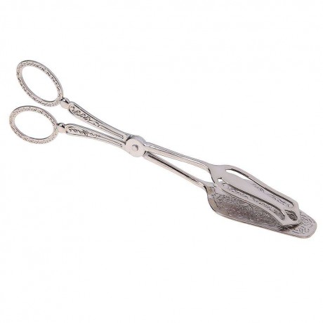 Retro European Bread Tip Clip Biscuit Cake Food Tong Baking Tool(Silver)