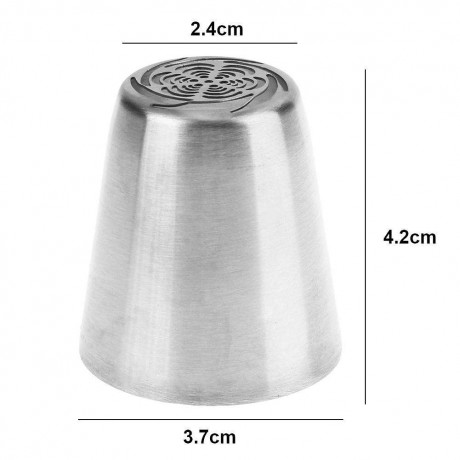 6pcs Stainless Steel Cake Fondant Embossed Nozzles DIY Home Baking Tool