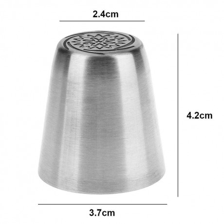 6pcs Stainless Steel Cake Fondant Embossed Nozzles DIY Cupcake Baking Tool