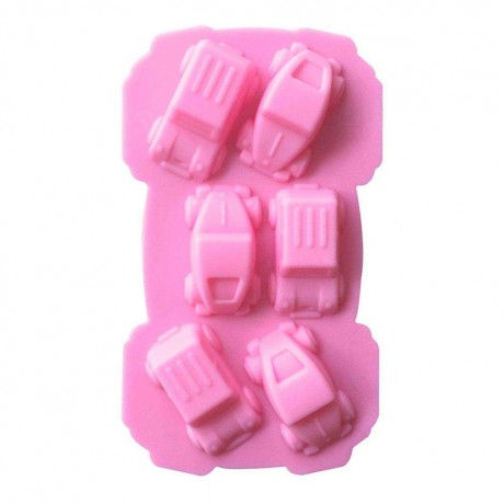 6 Hole Car Silicone Jelly Chocolate Mold Ice Tray Soap Mould Baking Tools