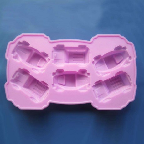 6 Hole Car Silicone Jelly Chocolate Mold Ice Tray Soap Mould Baking Tools