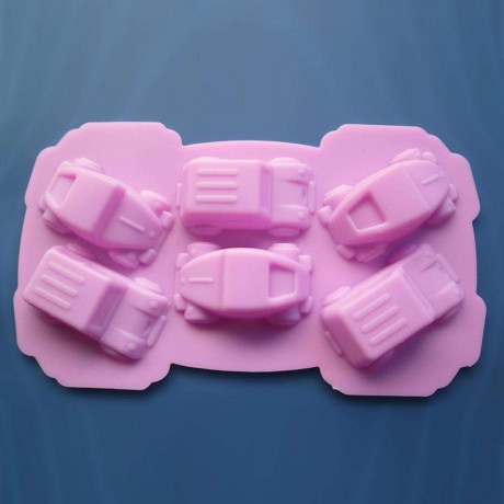 6 Hole Car Silicone Jelly Chocolate Mold Ice Tray Soap Mould Baking Tools