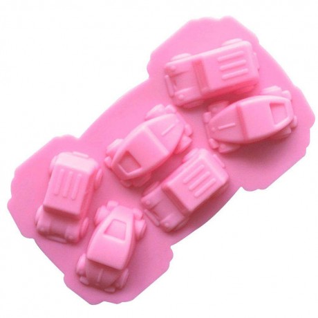 6 Hole Car Silicone Jelly Chocolate Mold Ice Tray Soap Mould Baking Tools