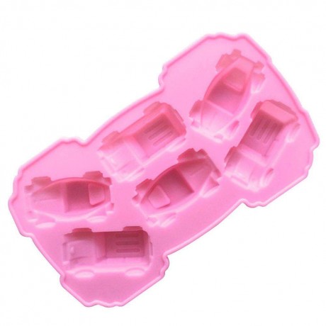 6 Hole Car Silicone Jelly Chocolate Mold Ice Tray Soap Mould Baking Tools