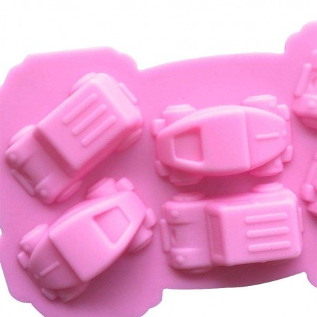 6 Hole Car Silicone Jelly Chocolate Mold Ice Tray Soap Mould Baking Tools