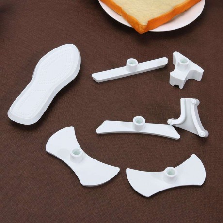 7pcs High Heel Cake Embossed Mold DIY Plastic Fondant Mould Baking Tool