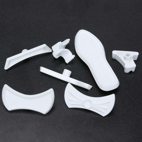 7pcs High Heel Cake Embossed Mold DIY Plastic Fondant Mould Baking Tool