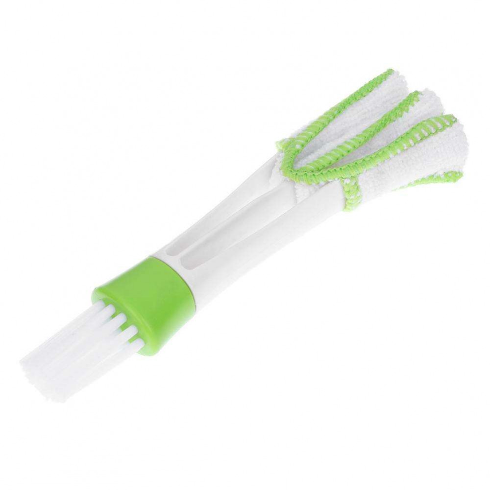 Double-end Car Vent Air-condition Blinds Window Cleaning Brush Cleaner Tool