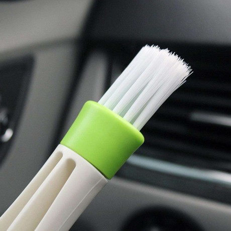 Double-end Car Vent Air-condition Blinds Window Cleaning Brush Cleaner Tool