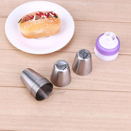 8pcs Icing Piping Tips Pastry Embossed Nozzles DIY Cake Dessert Baking Tool