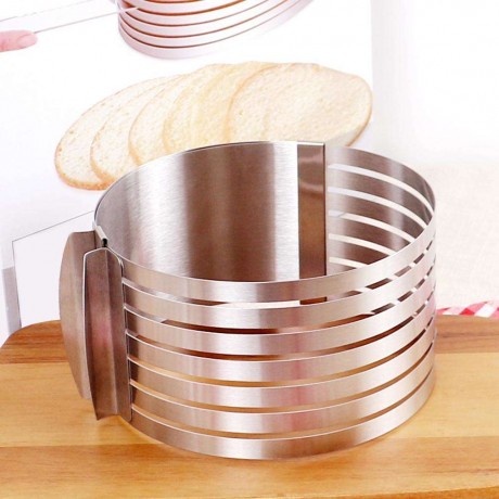 Adjustable Stainless Steel Mousse Cake Layer Cut Tool Cake Slicer Bakeware