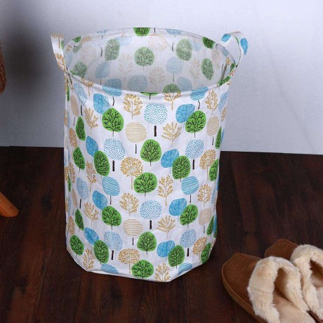 Cylindrical Stand Laundry Basket Washing Storage Bucket Sundries Barrel