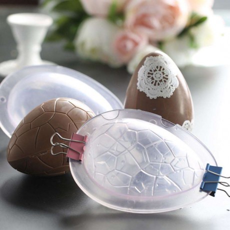 DIY 3D Easter Eggs Chocolate Molds Fondant Cake Decorating Baking Tools