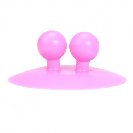 2pcs UFO Shape Multi-function Vacuum Sucker Suction Cup Hanging Hooks(Pink)