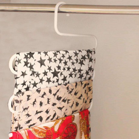 Anti-Slip Pants Hanger Trousers Rack Closet Clothes Holder Organizer