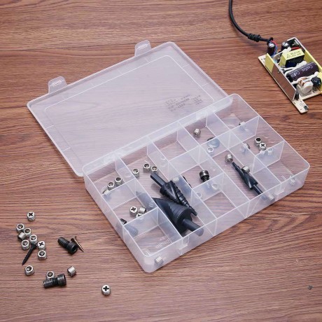 12 Grids Component Storage Box Screw Hardware Tool Holder Organizer Case