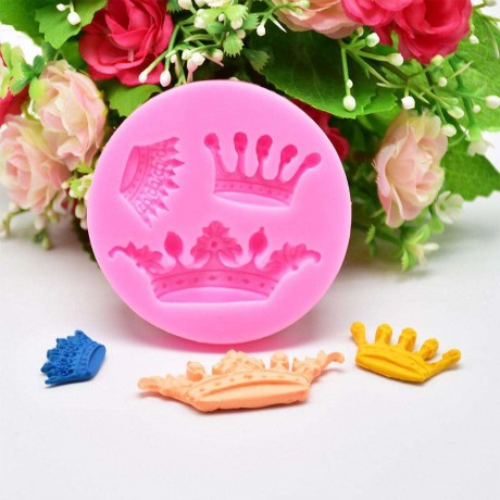 3D Crown Silicone Fondant Mould Queen Cupcake Cake Decorating Baking Tools