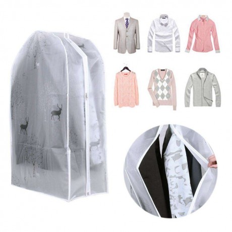 Dustproof Suit Coat Clothing Cover Wardrobe Hanging Storage Bag(Deer/S)