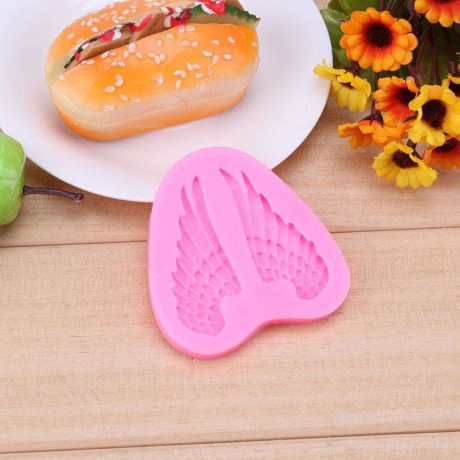 Angel Wing Shape Silicone Candy Fondant Chocolate Cake Mold DIY Baking Tool