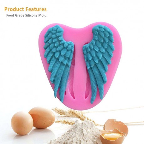 Angel Wing Shape Silicone Candy Fondant Chocolate Cake Mold DIY Baking Tool