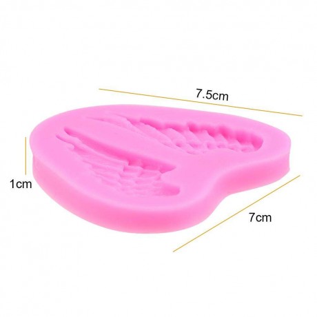 Angel Wing Shape Silicone Candy Fondant Chocolate Cake Mold DIY Baking Tool