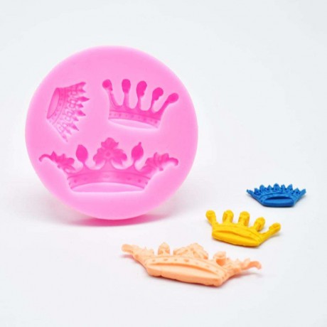 3D Queen Crown Silicone Chocolate Fondant Cake Mold DIY Pastry Baking Tool