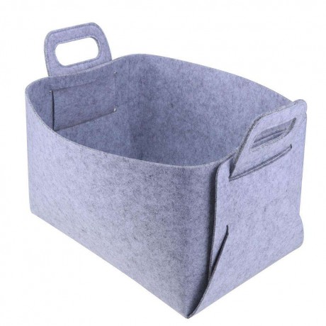 Folding Felt Cloth Anti Dirty ?Toys Storage Basket Holder Home Organizer