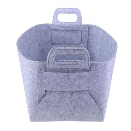 Folding Felt Cloth Anti Dirty ?Toys Storage Basket Holder Home Organizer