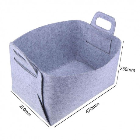 Folding Felt Cloth Anti Dirty ?Toys Storage Basket Holder Home Organizer