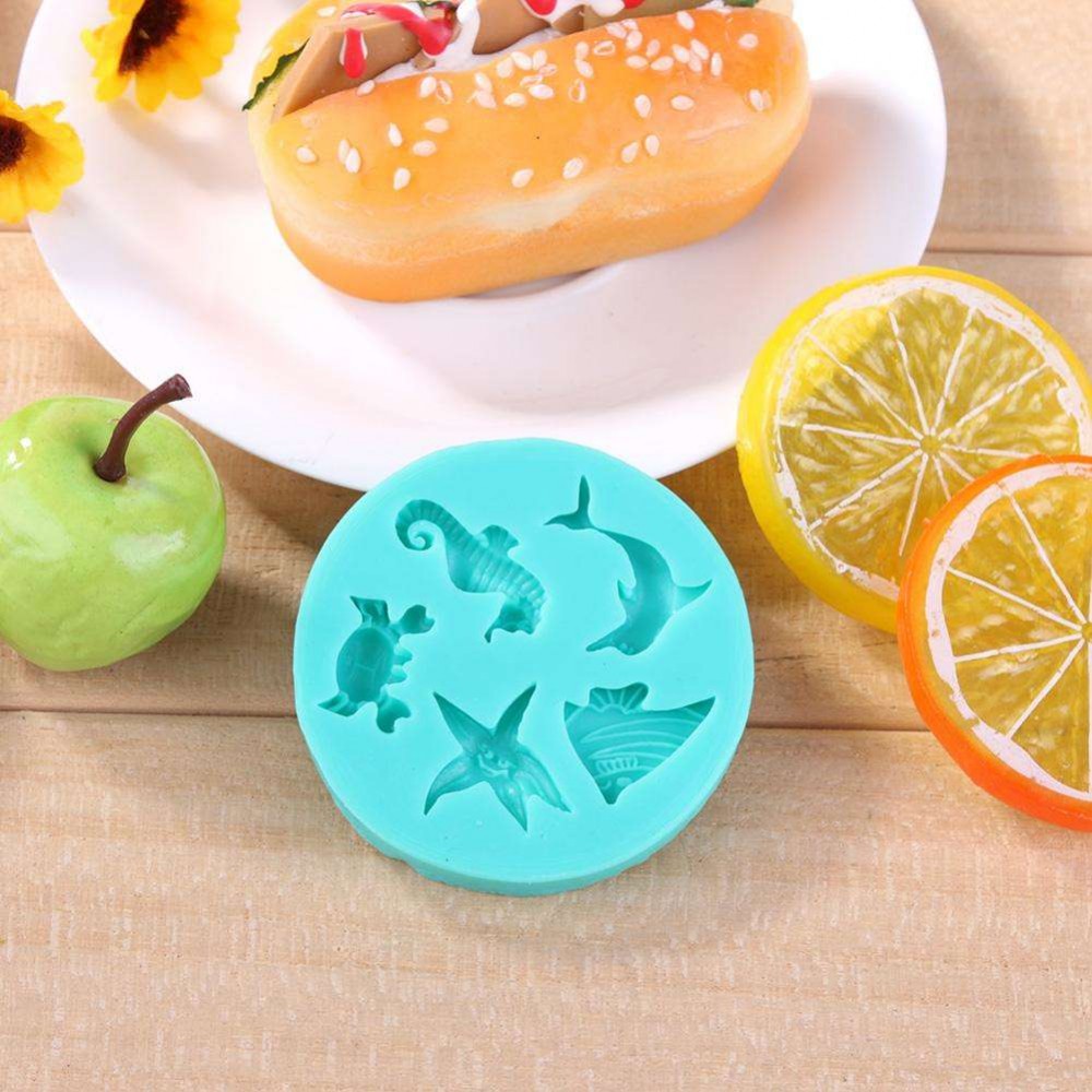 Marine Animal Shape Silicone Cake Mold Jelly Chocolate Pastry Baking Tools