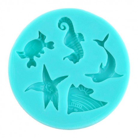 Marine Animal Shape Silicone Cake Mold Jelly Chocolate Pastry Baking Tools