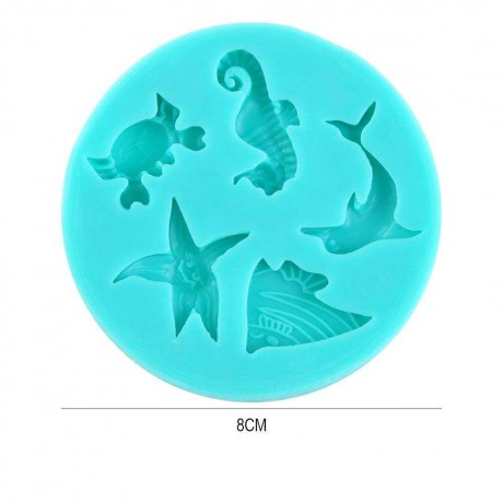 Marine Animal Shape Silicone Cake Mold Jelly Chocolate Pastry Baking Tools