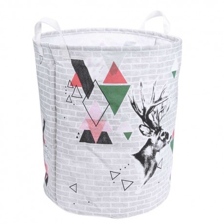 Cute Laundry Large Basket Folding Waterproof Clothes Toy Stoarge Bucket Bag