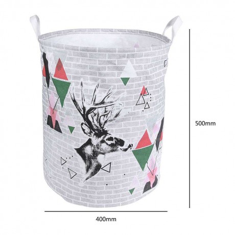 Cute Laundry Large Basket Folding Waterproof Clothes Toy Stoarge Bucket Bag