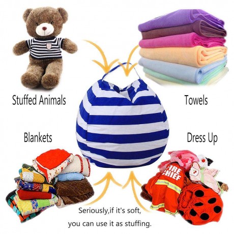 Stuffed Plush Toy Organizers Animal Storage Bean Bag Chair Clothes Pouch(S)