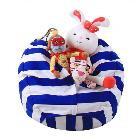 Stuffed Plush Toy Organizers Animal Storage Bean Bag Chair Clothes Pouch(S)