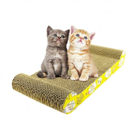 Pet Cat Scratch Board Bone Paper Pad Scratcher Bed Mat Claws Care Cat Toys