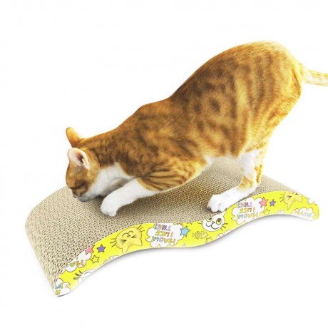 Pet Cat Scratch Board Bone Paper Pad Scratcher Bed Mat Claws Care Cat Toys