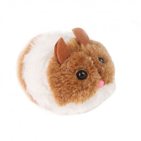 Pull Line Vibrate Little Fat Rat Simulated Plush Cat Toy Vibration Mouse