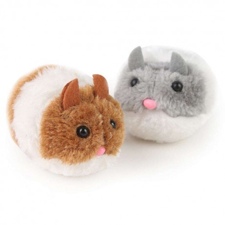 Pull Line Vibrate Little Fat Rat Simulated Plush Cat Toy Vibration Mouse